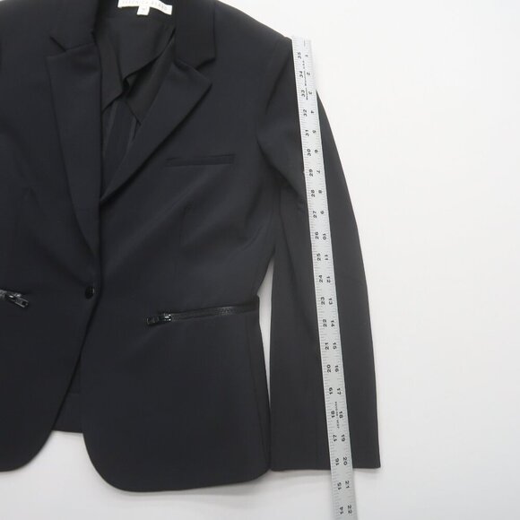 Veronica Beard Scuba Schoolboy Dickey Jacket Size 10 Black - Picture 14 of 16